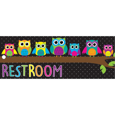 LAMINATED OWLS RESTROOM PASS