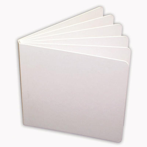 WHITE HARDCOVER BLANK BOOK 5 X 5