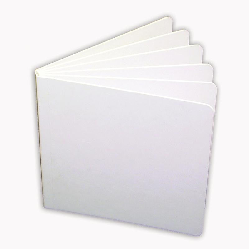 WHITE HARDCOVER BLANK BOOK 11X8-1-2