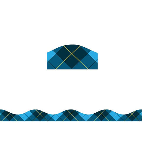 BIG MAGNETIC BORDER BLUE PLAID