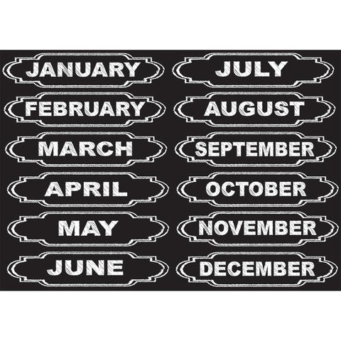 DIE-CUT MAGNETS CHALKBOARD CALENDAR