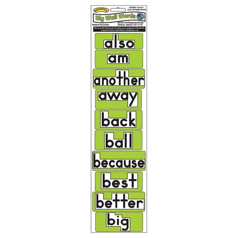 MAGNETIC BIG WALL WORDS 2ND 100