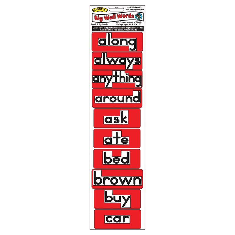 MAGNETIC BIG WALL WORDS 3RD 100