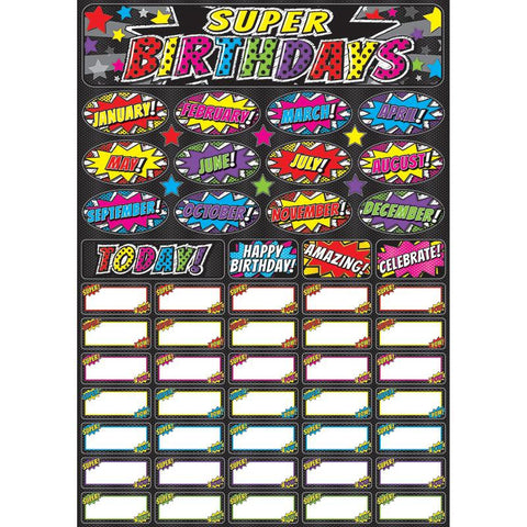 SUPERHERO BDAY MAGNETIC MINI BBS