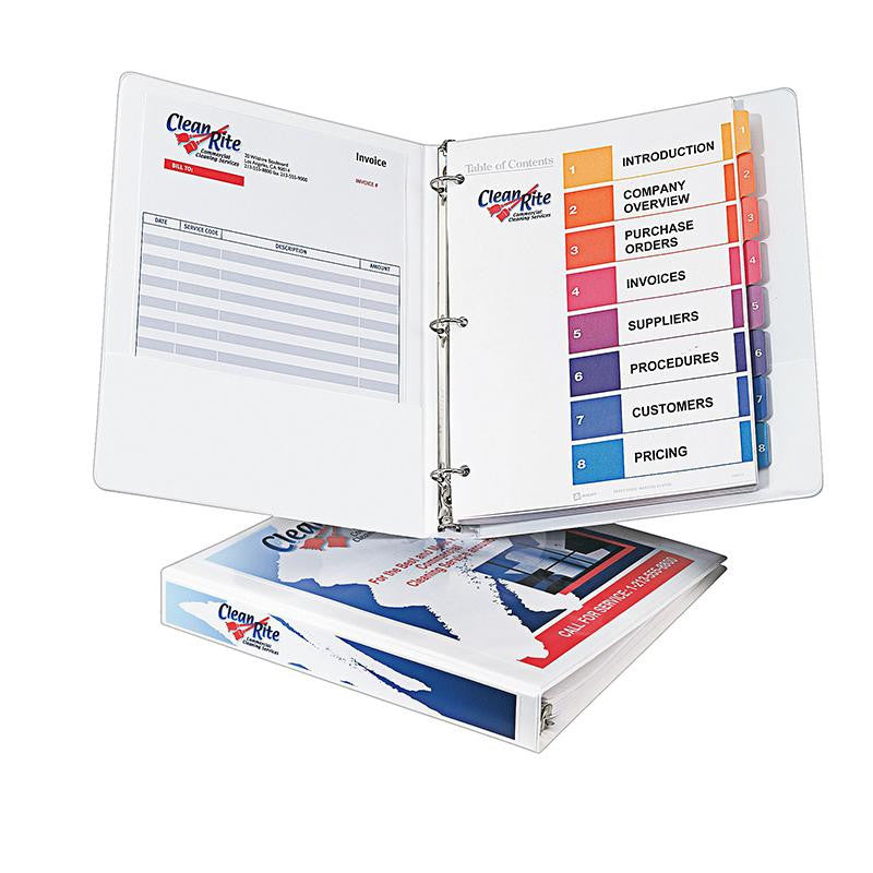 1IN CAPACITY WHITE VIEW BINDER