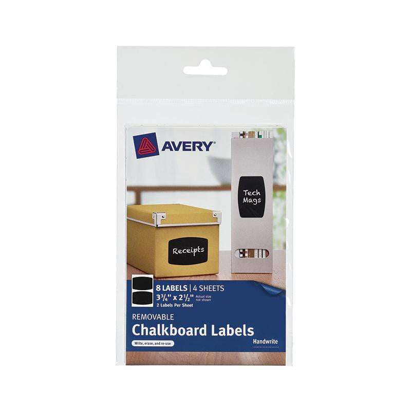 AVERY RECTANGLE 8PK REMOVABLE