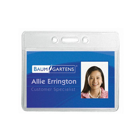 NAME BADGE HOLDER HORIZONTAL 12PK