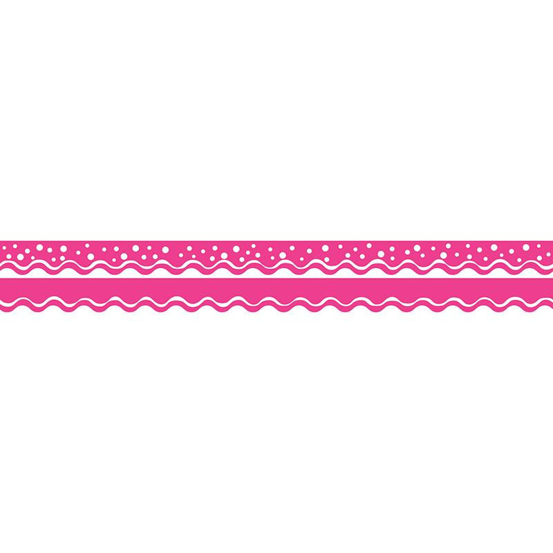 HAPPY HOT PINK BORDER DOUBLE-SIDED