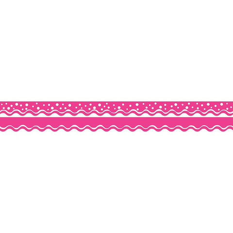 HAPPY HOT PINK BORDER DOUBLE-SIDED