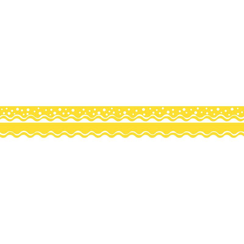 HAPPY LEMON YELLOW BORDER DOUBLE