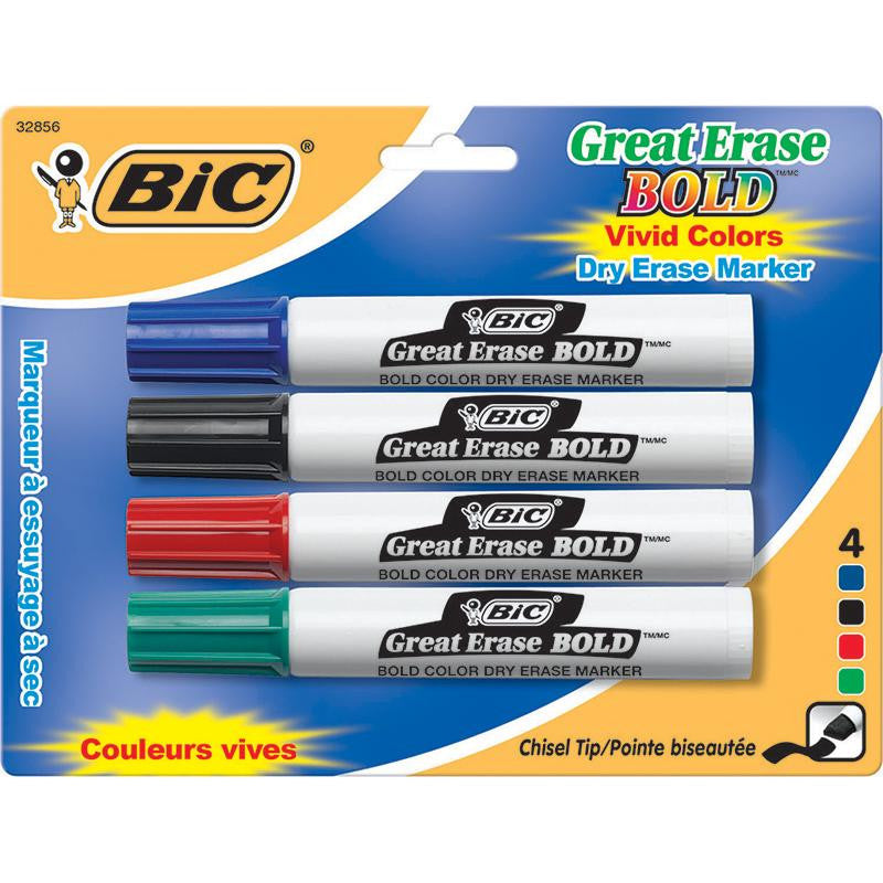 BIC GREAT ERASE DRY ERASE CHISEL