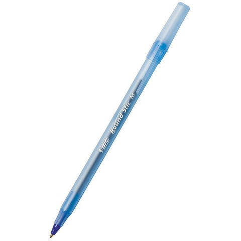 BIC STICK PENS MEDIUM BLUE 12-PK