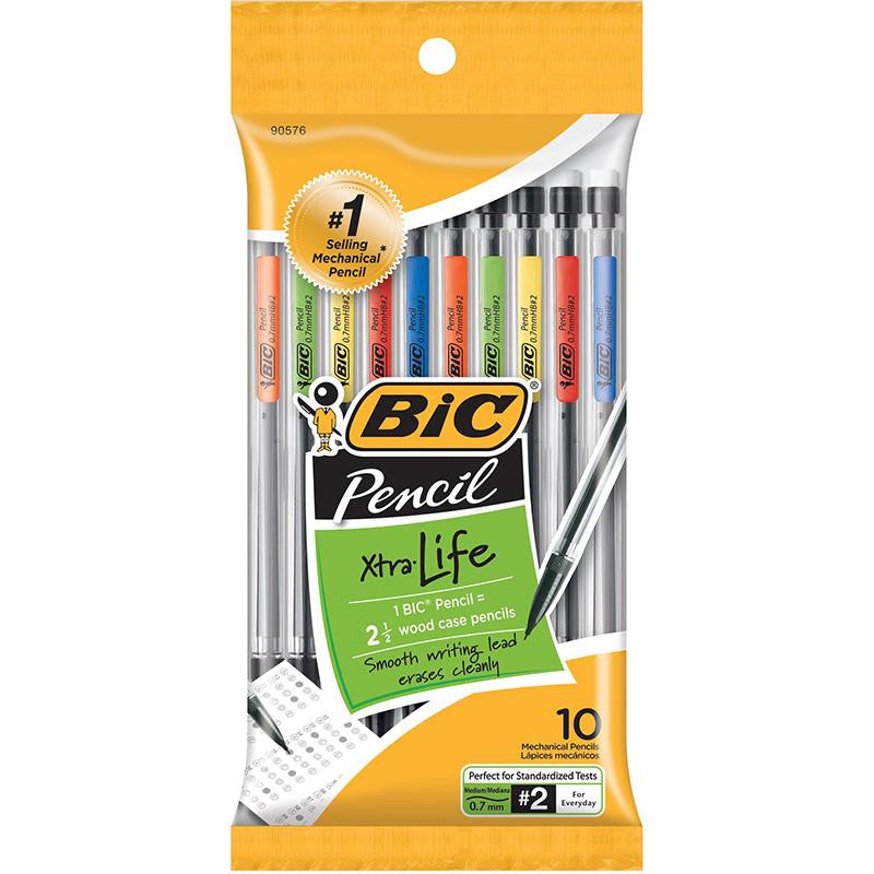 BIC MECHANICAL PENCILS 0.7MM 10PK