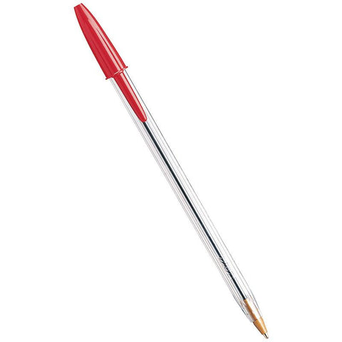 BIC CRISTAL BALLPOINT PEN RED