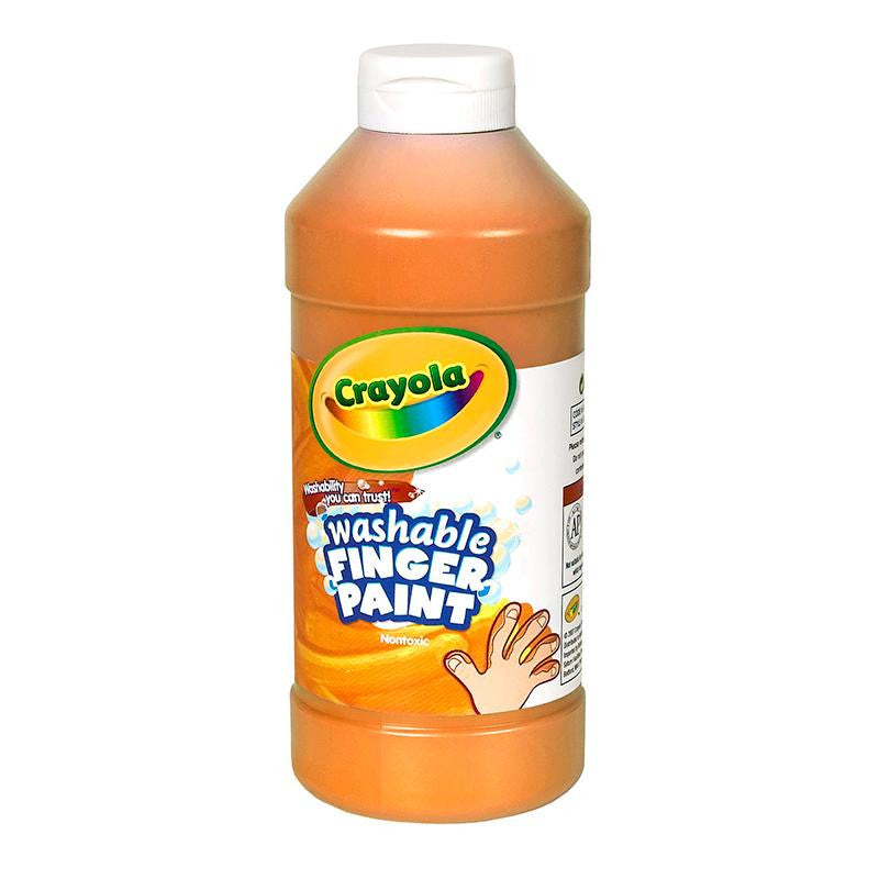 WASHABLE FINGERPAINT 16OZ ORANGE