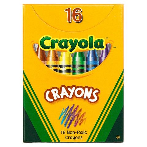 CRAYOLA REGULAR SIZE CRAYONS 16PK