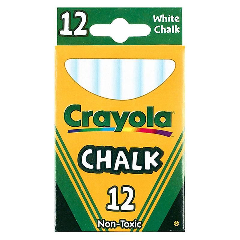 12 STICKS - TUCK BOX WHITE CHALK