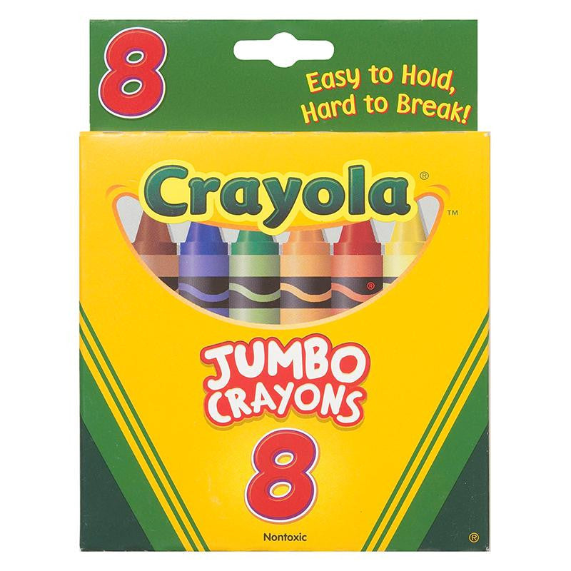 CRAYONS JUMBO 8CT PEGGABLE TUCK BOX