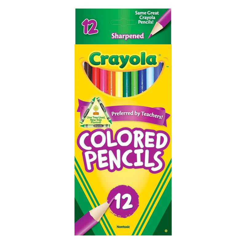 CRAYOLA COLORED PENCILS 12 COLOR