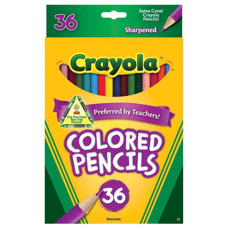 CRAYOLA COLORED PENCILS 36CT ASST