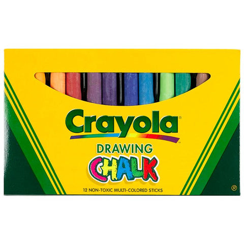 CRAYOLA COLORED DRAWING CHALK ASST