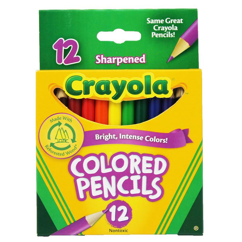 COLORED PENCILS 12CT HALF LENGTH