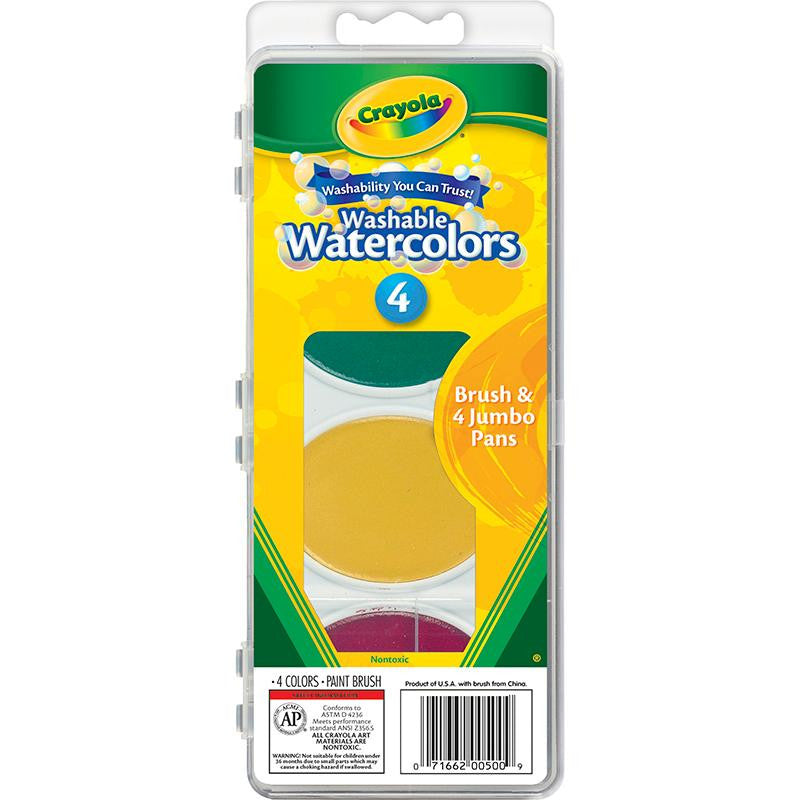 SO BIG WASHABLE WATERCOLORS 4 COLOR