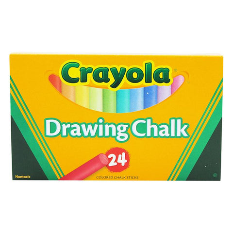 CRAYOLA COLORED DRAWING CHALK 24PK