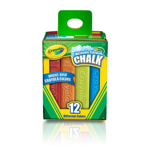 CRAYOLA WASHABLE SIDEWALK CHALK 12