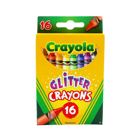 CRAYOLA GLITTER CRAYONS 16 CRAYONS