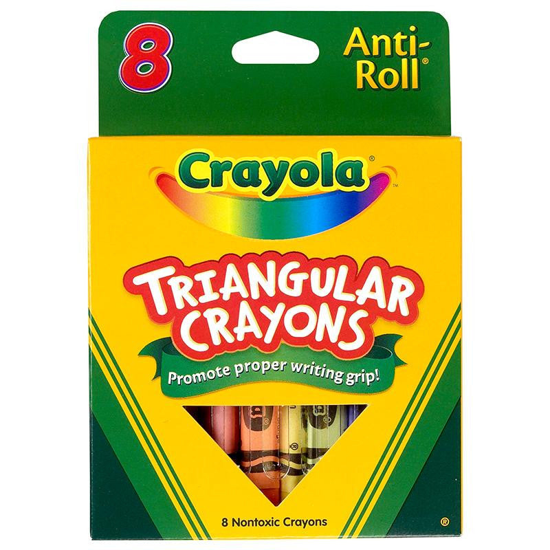 CRAYOLA TRIANGULAR CRAYONS 8 COUNT