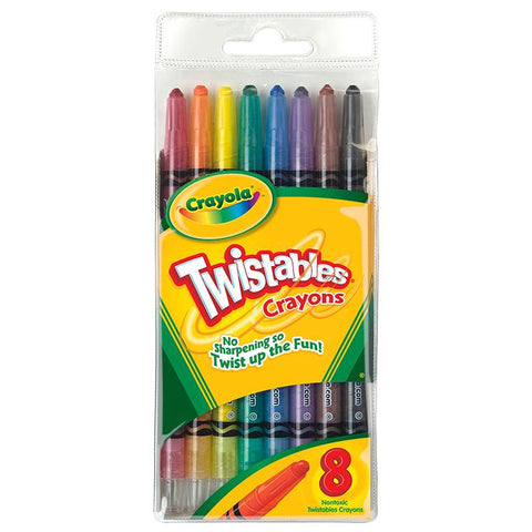 CRAYOLA TWISTABLES CRAYONS 8 CT