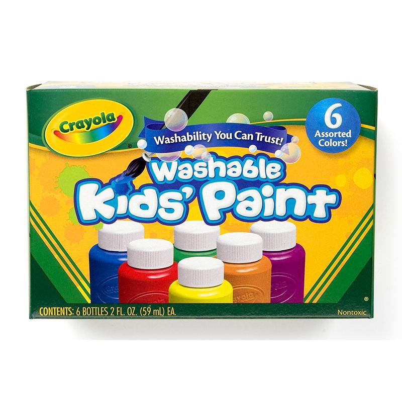 WASHABLE KIDS PAINT 6 JAR SET