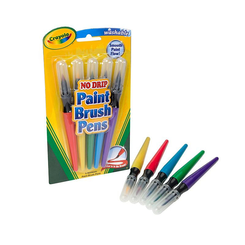 5 COUNT PAINT BRUSH PENS