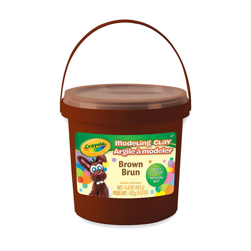 1 LB BUCKET MODELING CLAY BROWN