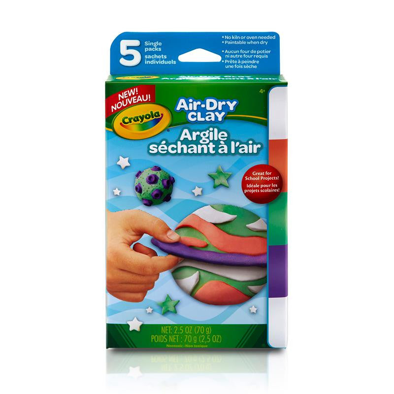 AIR DRY CLAY 5CT BRIGHT VARIETY PK