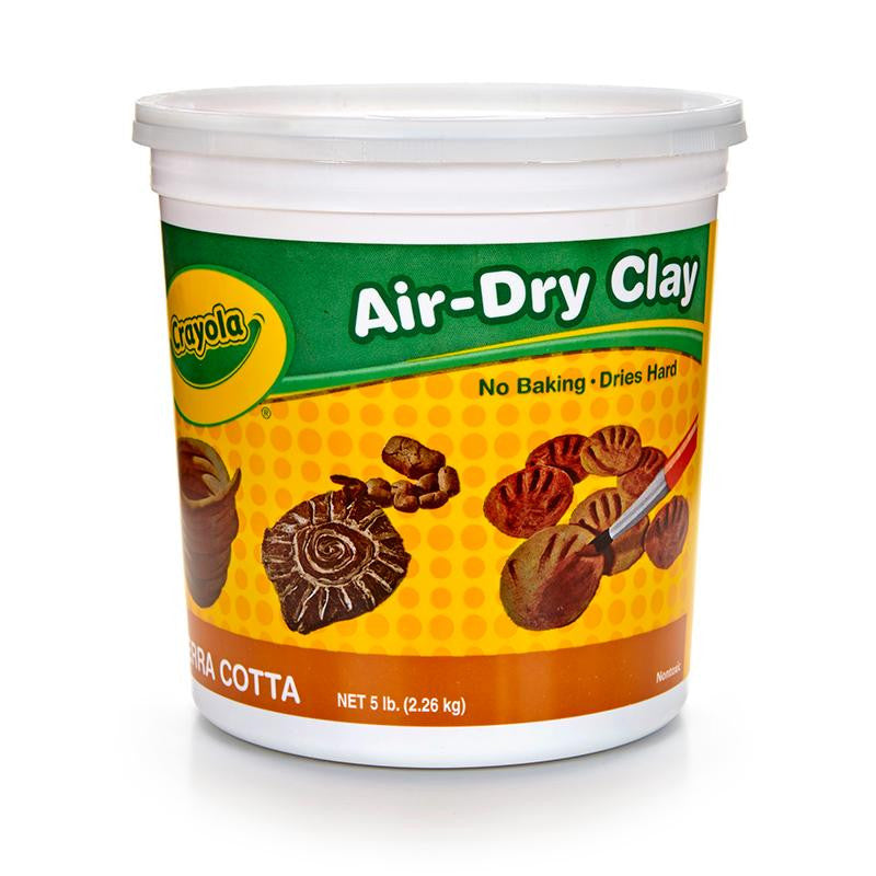 CRAYOLA AIR DRY CLAY 5LB TUB TERRA