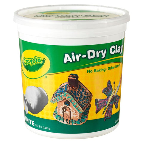 CRAYOLA AIR DRY CLAY 5 LBS WHITE