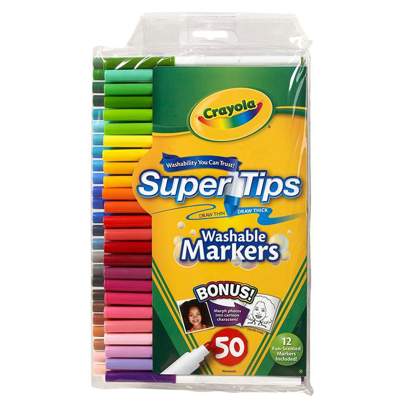 WASHABLE MARKERS 50CT SUPER TIPS