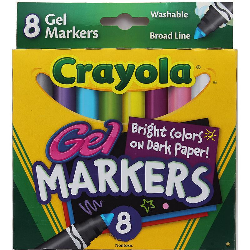 CRAYOLA 8CT GEL FX WASHABLE MARKERS