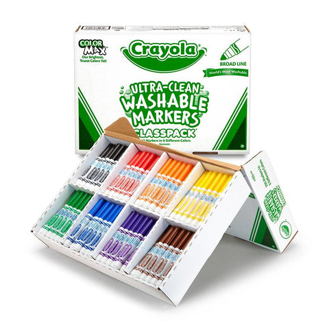 CRAYOLA WASHABLE MARKERS CLASSPACK