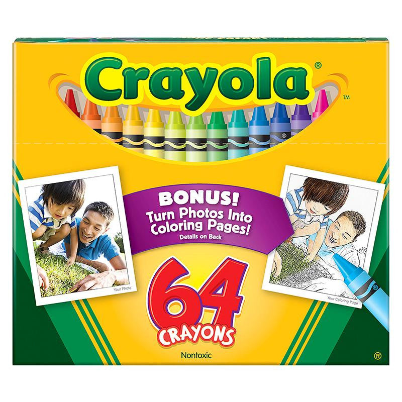 CRAYOLA REGULAR SIZE CRAYON 64PK