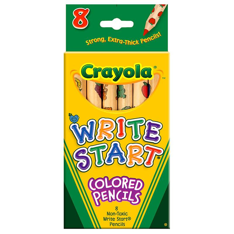 CRAYOLA WRITE START 8 CT COLORED