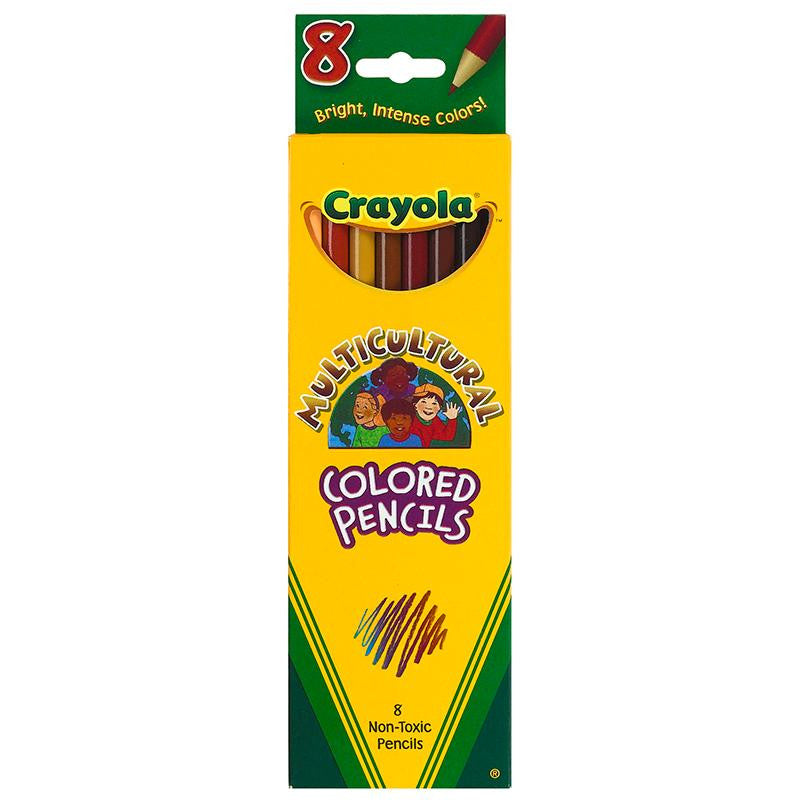 CRAYOLA MULTICULTURAL 8 CT COLORED