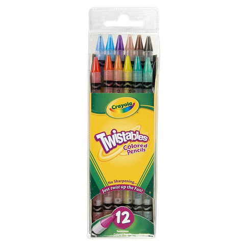 CRAYOLA TWISTABLES 12 CT COLORED