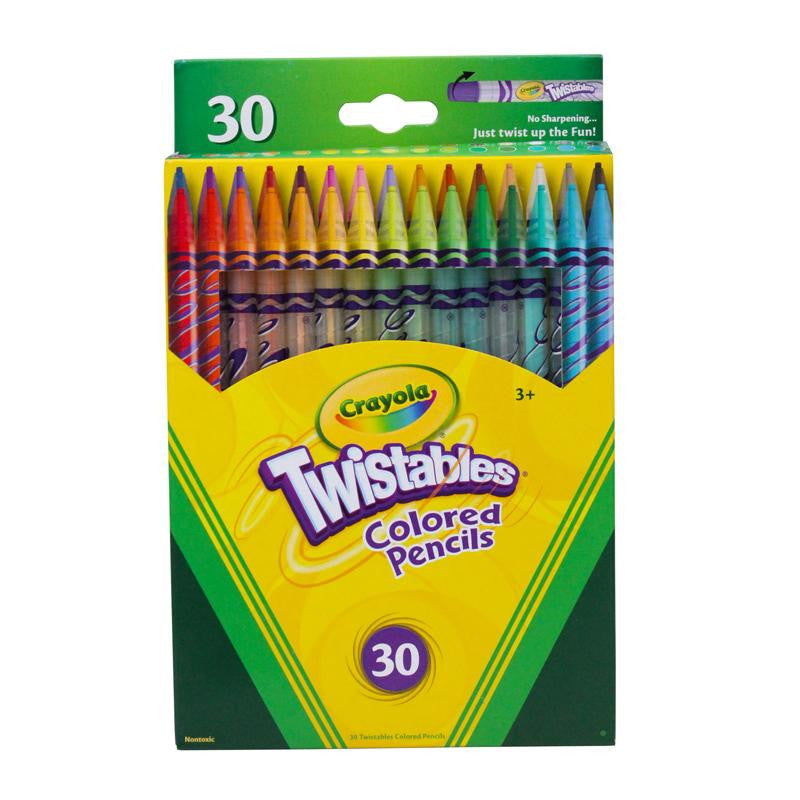 CRAYOLA TWISTABLES 30 CT COLORED