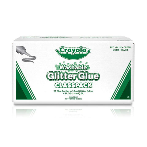 CRAYOLA 20CT 4OZ GLITTER GLUE CLPK