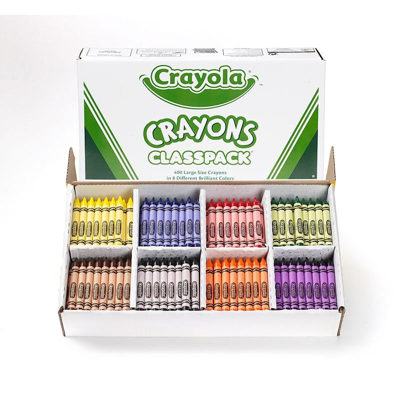 400 LARGE SIZE CRAYON CLASSPACK