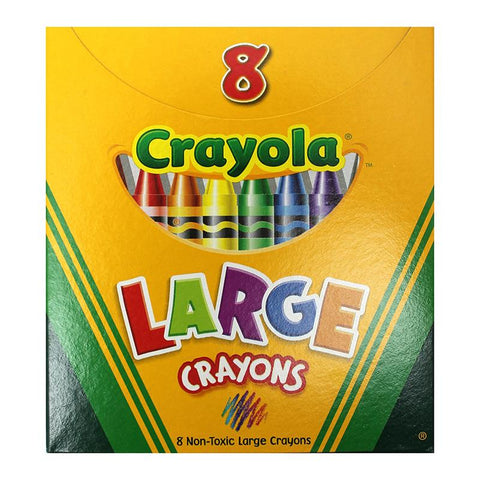 CRAYOLA LARGE SIZE TUCK BOX 8PK