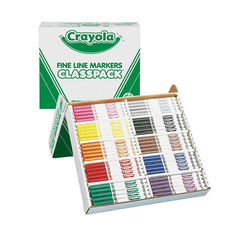 CRAYOLA CLASSPACK MARKERS 200 CT